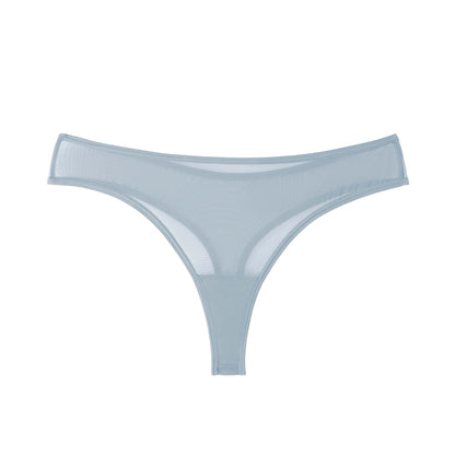 The Julie Everyday Sheer Mesh Thong in Seaport Blue | Amour Caché Lingerie