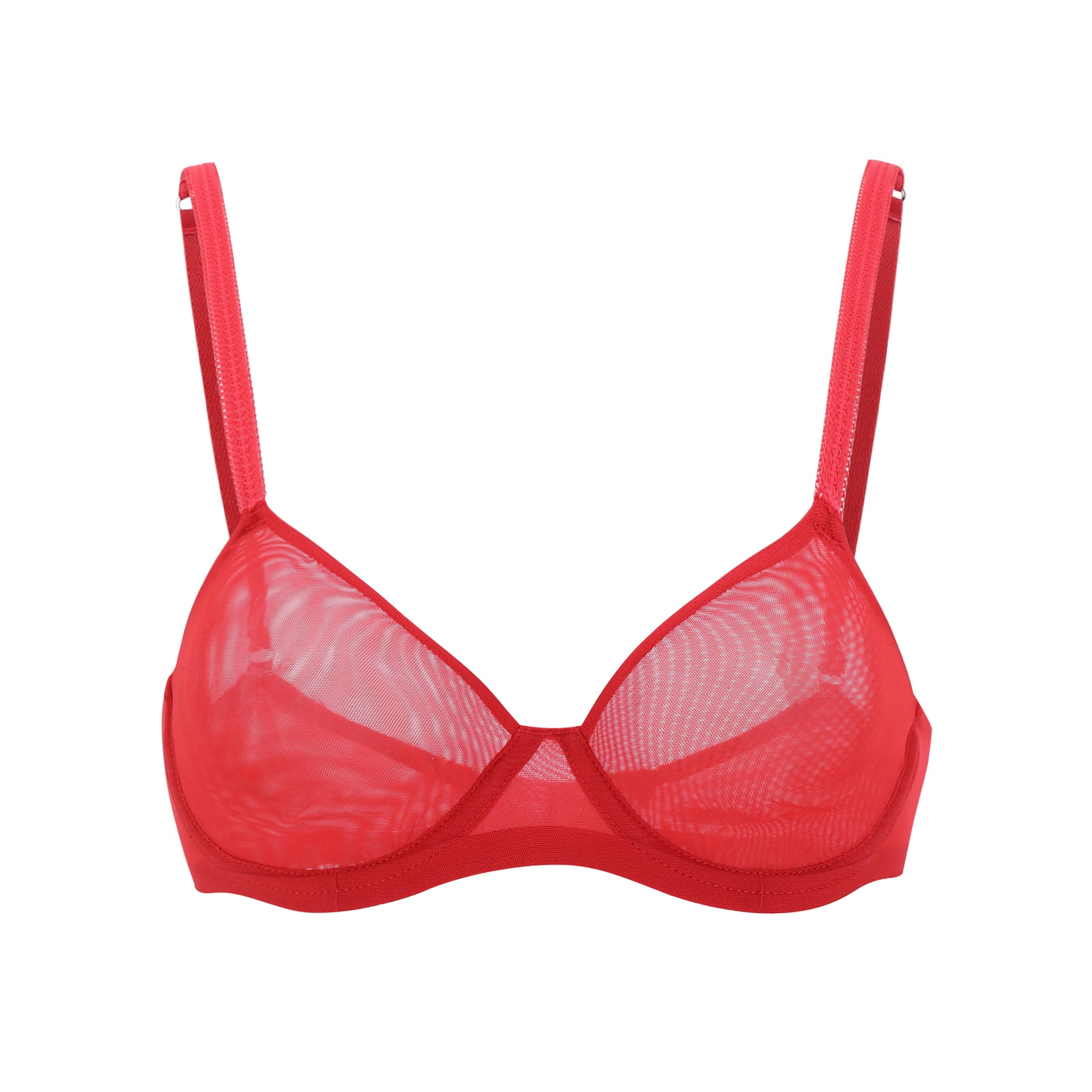 Julie Molded Mesh Underwire T-Shirt Bra (Lobster Red) – Amour Caché