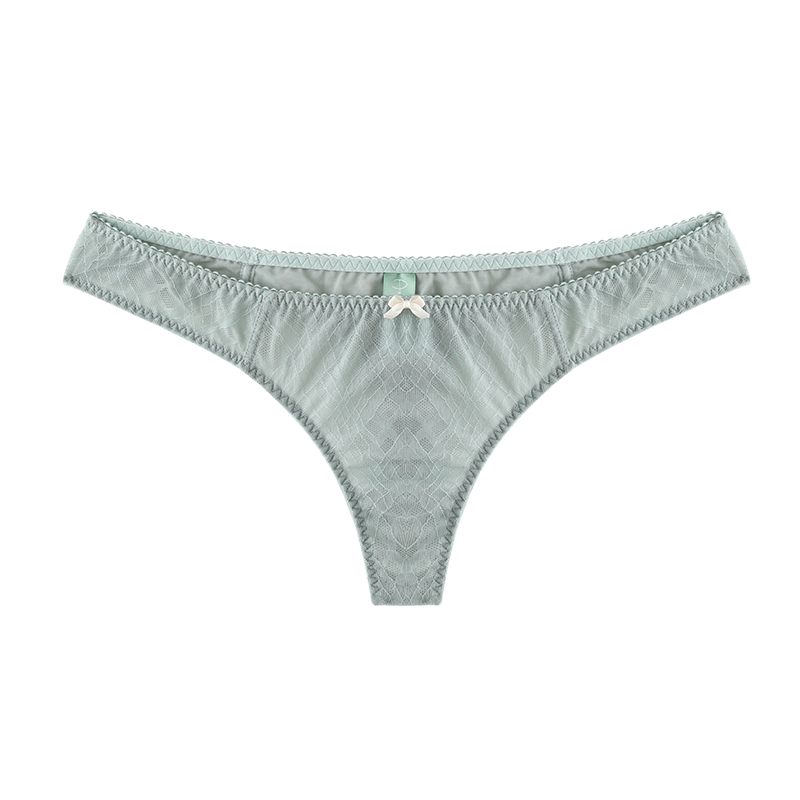 Ina Tartan Leavers Lace Thong – Amour Caché