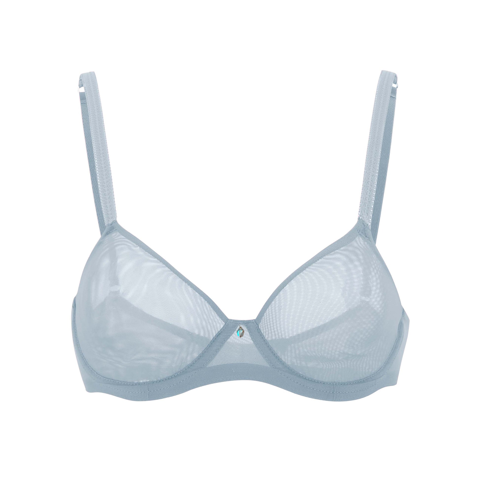 Julie Molded Mesh Underwire T-Shirt Bra (Seaport Blue with A Moonstone –  Amour Caché